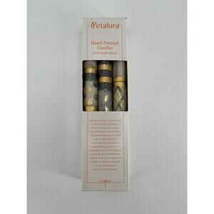 Petalura Hand Painted Candles from South Africa Box of 6 Taper